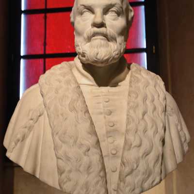 Carlo Monari, busto di Ulisse Aldrovandi, circa 1881. Museo di Palazzo Poggi