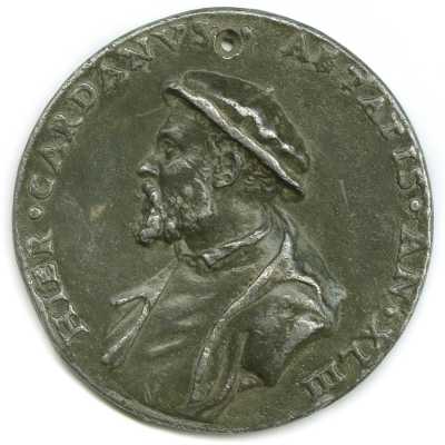 Anonimo, medaglia con ritratto di Girolamo Cardano [1544]