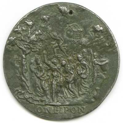 Anonimo, medaglia con ritratto di Girolamo Cardano, rovescio, [1544]