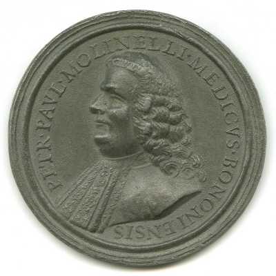 Francesco Bruttini, medaglia in onore di Pier Paolo Molinelli, diritto, 1769