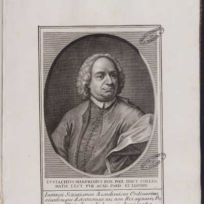 Anonimo, ritratto di Eustachio Manfredi, prima metà del XVIII secolo