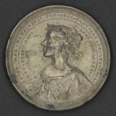 Antonio Lazzari, Medal commemorating a Laura Bassi, obverse, 1732