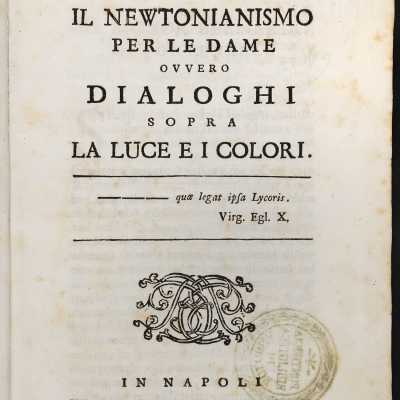 Francesco Algarotti, Il newtonianismo per le dame ovvero Dialoghi sopra la luce e i colori