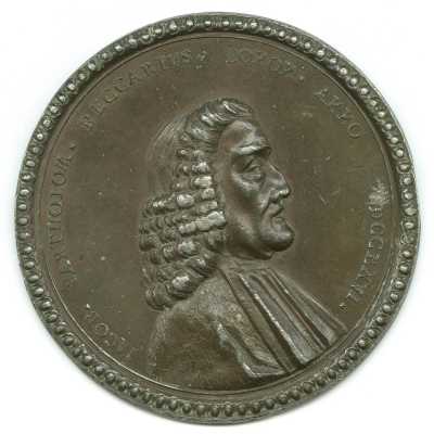 Gaetano Pignoni, Medal commemorating Jacopo Bartolomeo Beccari, obverse, 1766